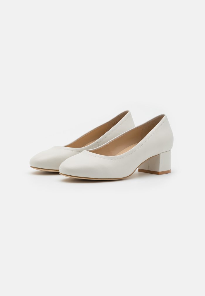 Talons Anna Field Block heel Slip on Blanche Femme | ANH-2647721